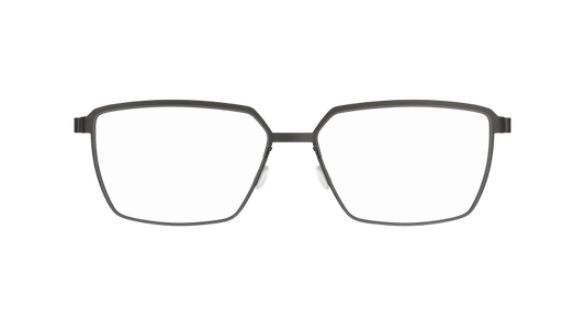 LINDBERG STRIP 9645 — Black — titanium eyeglasses — FRONT — official product render