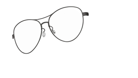 LINDBERG STRIP 9746 — Black — titanium eyeglasses — PERSPECTIVE — official product render