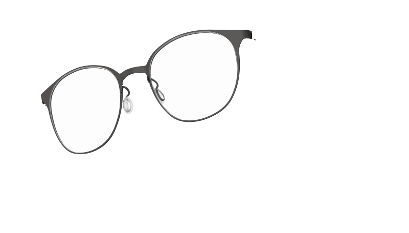 LINDBERG STRIP 9556 — Black — titanium eyeglasses — PERSPECTIVE — official product render