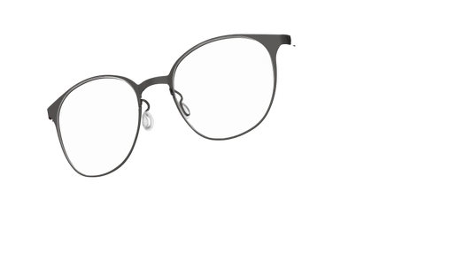 LINDBERG STRIP 9556 — Black — titanium eyeglasses — PERSPECTIVE — official product render