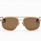 Akoni Icarus Sunglasses in Brushed Gold
