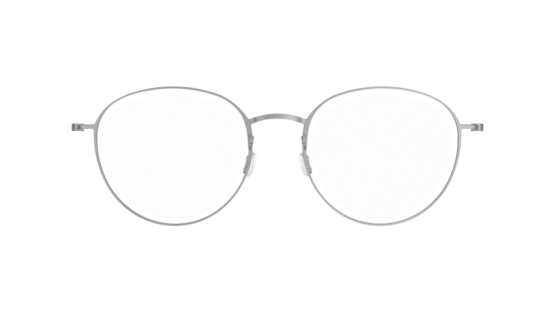 LINDBERG THINTANIUM 5808 — Silver — titanium eyeglasses — FRONT — official product render