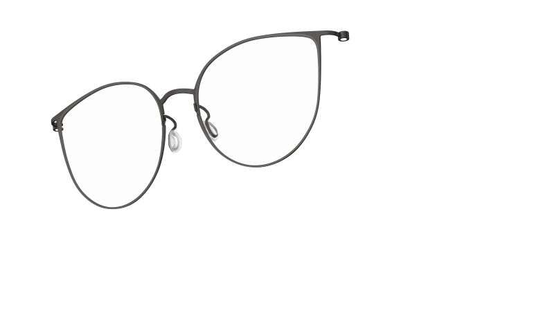 LINDBERG THINTANIUM 5543 — Black — titanium eyeglasses — PERSPECTIVE — official product render