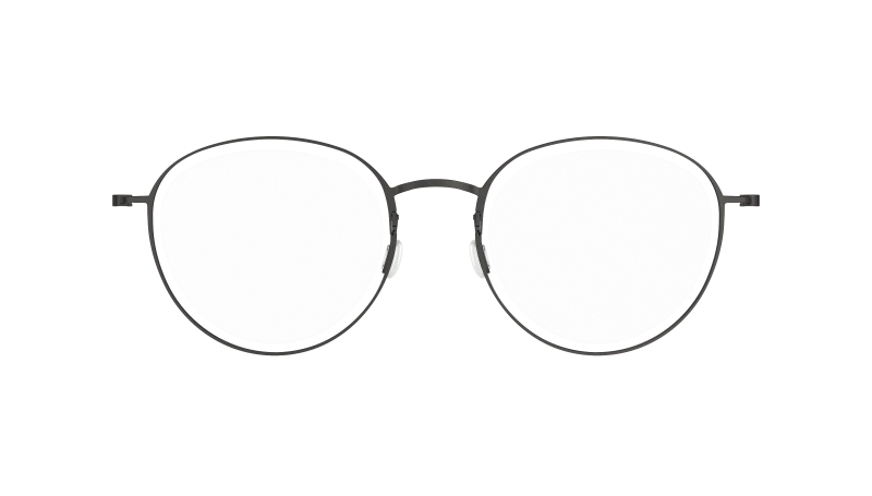 LINDBERG THINTANIUM 5808 — Black — titanium eyeglasses — FRONT — official product render