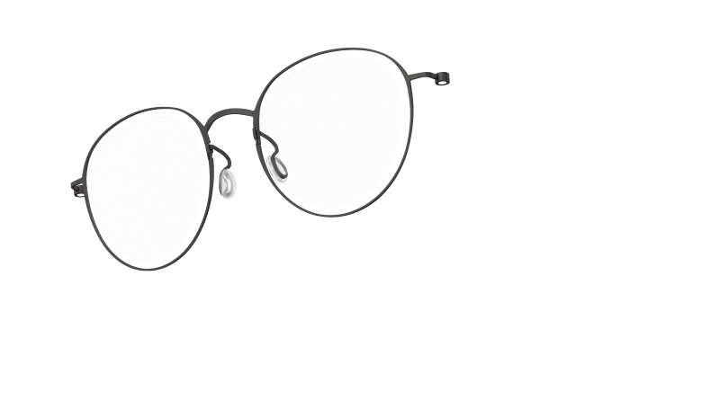 LINDBERG THINTANIUM 5808 — Black — titanium eyeglasses — PERSPECTIVE — official product render
