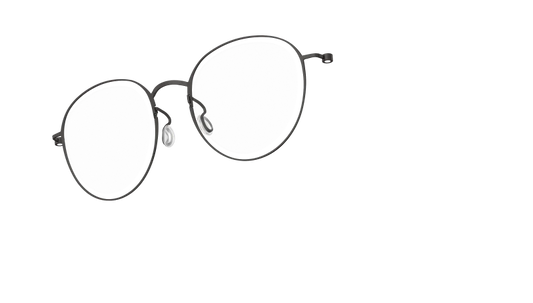 LINDBERG THINTANIUM 5808 — Black — titanium eyeglasses — PERSPECTIVE — official product render