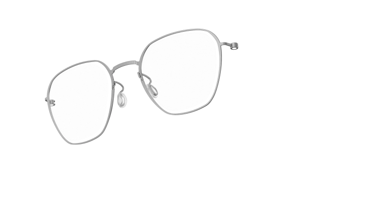 LINDBERG THINTANIUM 5806 — Silver — titanium eyeglasses — PERSPECTIVE — official product render