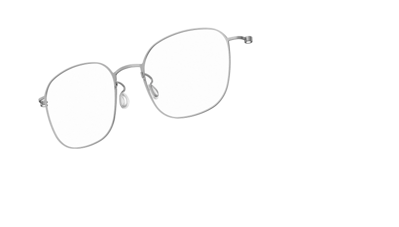 LINDBERG THINTANIUM 5541 — Silver — titanium eyeglasses — PERSPECTIVE — official product render