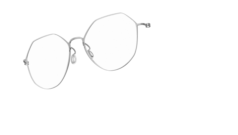 LINDBERG THINTANIUM 5540 — Silver — titanium eyeglasses — PERSPECTIVE — official product render