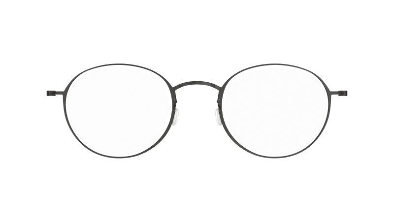 LINDBERG THINTANIUM 5805 — Black — titanium eyeglasses — FRONT — official product render