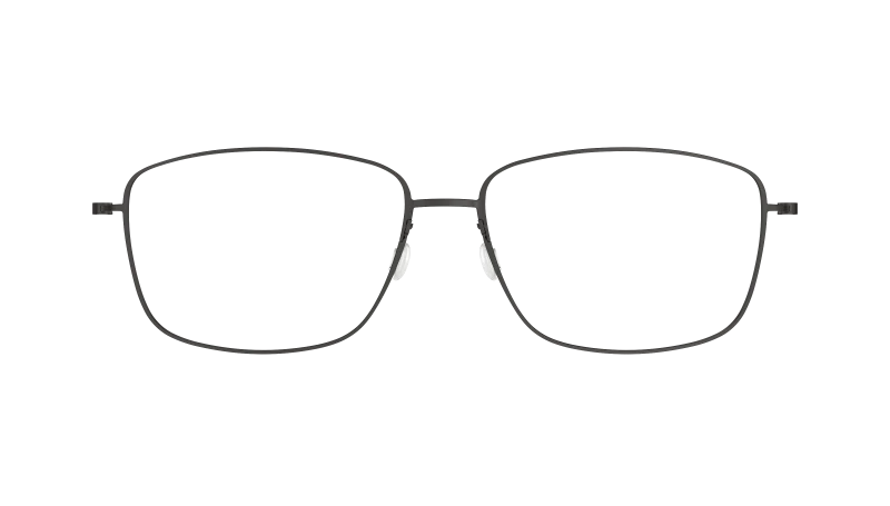LINDBERG THINTANIUM 5803 — Black — titanium eyeglasses — FRONT — official product render