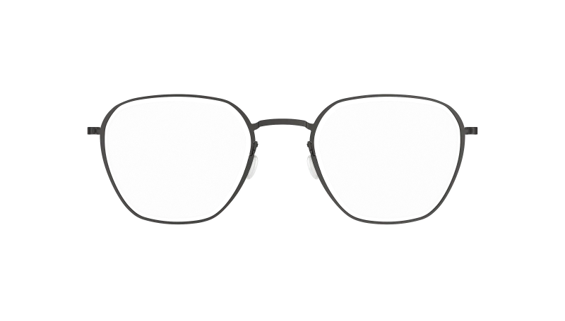 LINDBERG THINTANIUM 5806 — Black — titanium eyeglasses — FRONT — official product render