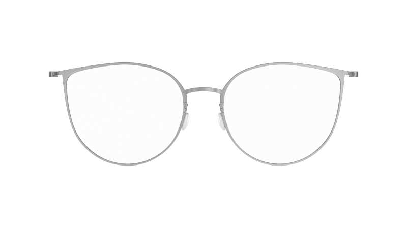 LINDBERG THINTANIUM 5543 — Silver — titanium eyeglasses — FRONT — official product render