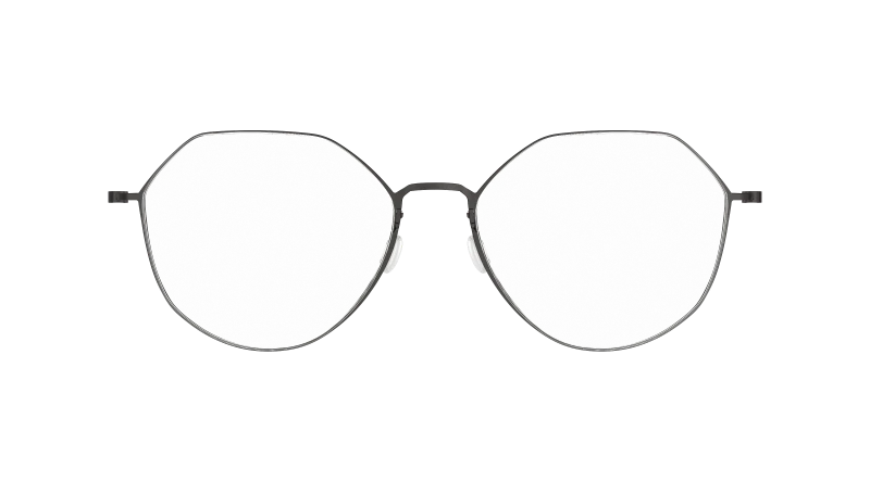 LINDBERG THINTANIUM 5540 — Black — titanium eyeglasses — FRONT — official product render