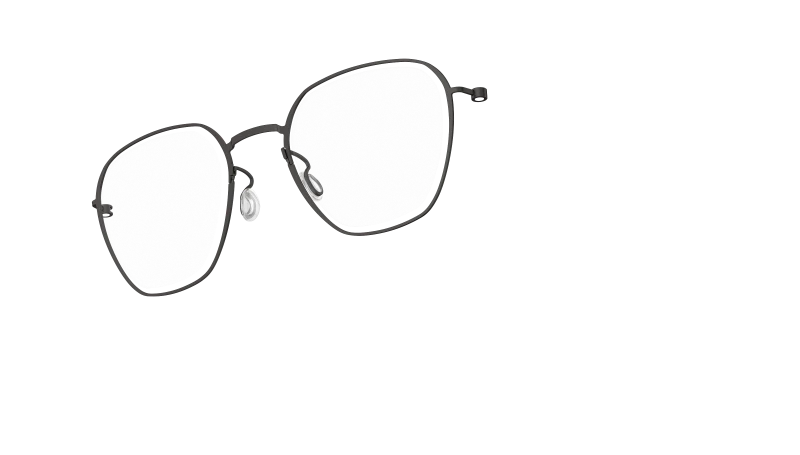 LINDBERG THINTANIUM 5806 — Black — titanium eyeglasses — PERSPECTIVE — official product render