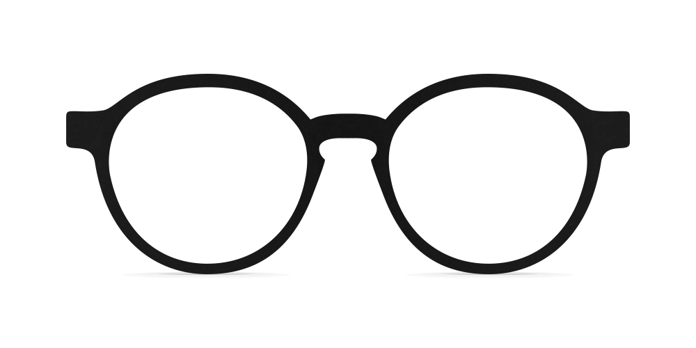 Nina Mûr Carlo eyeglasses in Black — handcrafted Madrid birch wood frame