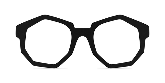 Nina Mûr Manuel eyeglasses in Black — handcrafted Madrid birch wood frame