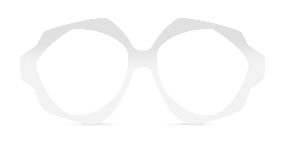 Nina Mûr Jackeline eyeglasses in White High Gloss — handcrafted Madrid birch wood frame