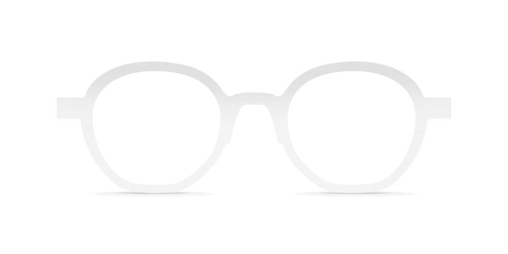 Nina Mûr Haruka eyeglasses in White High Gloss — handcrafted Madrid birch wood frame
