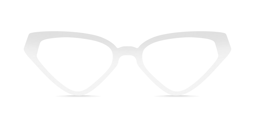 Nina Mûr Izorne eyeglasses in White High Gloss — handcrafted Madrid birch wood frame