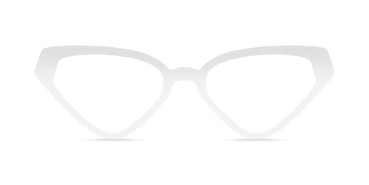 Nina Mûr Izorne eyeglasses in White High Gloss — handcrafted Madrid birch wood frame