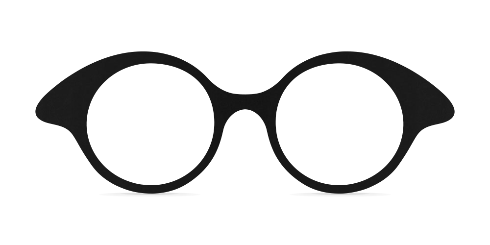 Nina Mûr Carol eyeglasses in Black — handcrafted Madrid birch wood frame