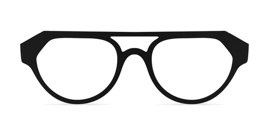 Nina Mûr Mikel eyeglasses in Black — handcrafted Madrid birch wood frame