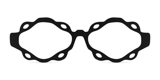 Nina Mûr Chiara II eyeglasses in Black — handcrafted Madrid birch wood frame