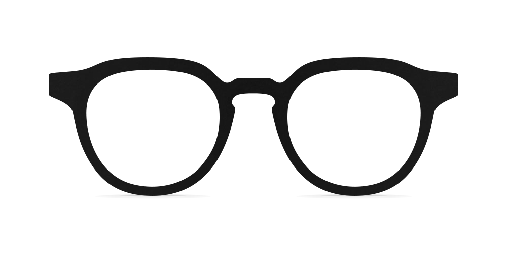 Nina Mûr Alvaro eyeglasses in Black — handcrafted Madrid birch wood frame