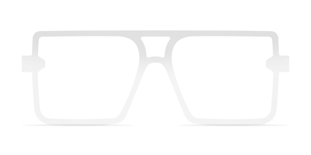 Nina Mûr Tete eyeglasses in White High Gloss — handcrafted Madrid birch wood frame