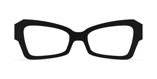 Nina Mûr Quini eyeglasses in Black — handcrafted Madrid birch wood frame