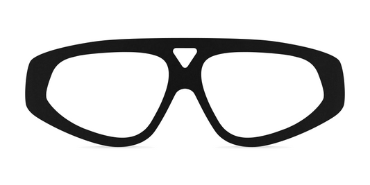Nina Mûr Osher eyeglasses in Black — handcrafted Madrid birch wood frame