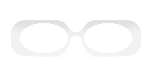 Nina Mûr Floren eyeglasses in White High Gloss — handcrafted Madrid birch wood frame