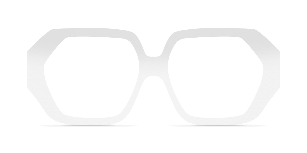 Nina Mûr Pina eyeglasses in White High Gloss — handcrafted Madrid birch wood frame