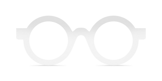 Nina Mûr Isis eyeglasses in White High Gloss — handcrafted Madrid birch wood frame