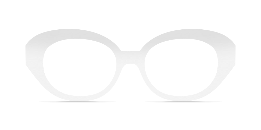 Nina Mûr Ivana eyeglasses in White High Gloss — handcrafted Madrid birch wood frame