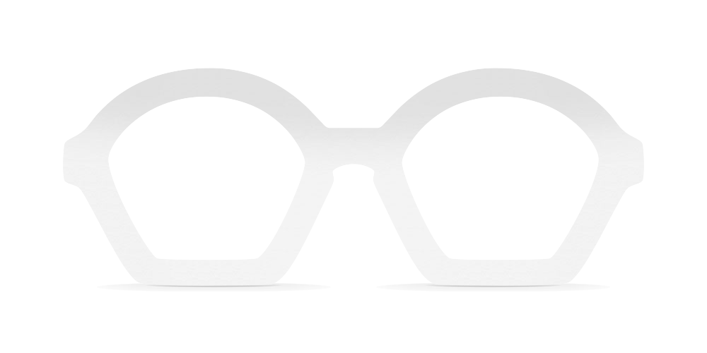 Nina Mûr Ottificio eyeglasses in White High Gloss — handcrafted Madrid birch wood frame