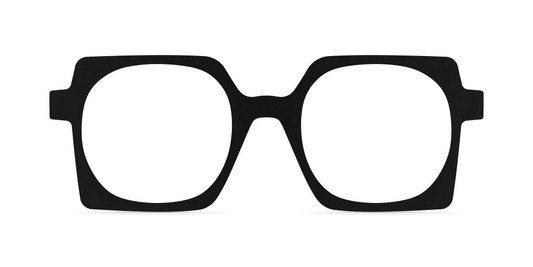 Nina Mûr Pauline eyeglasses in Black — handcrafted Madrid birch wood frame
