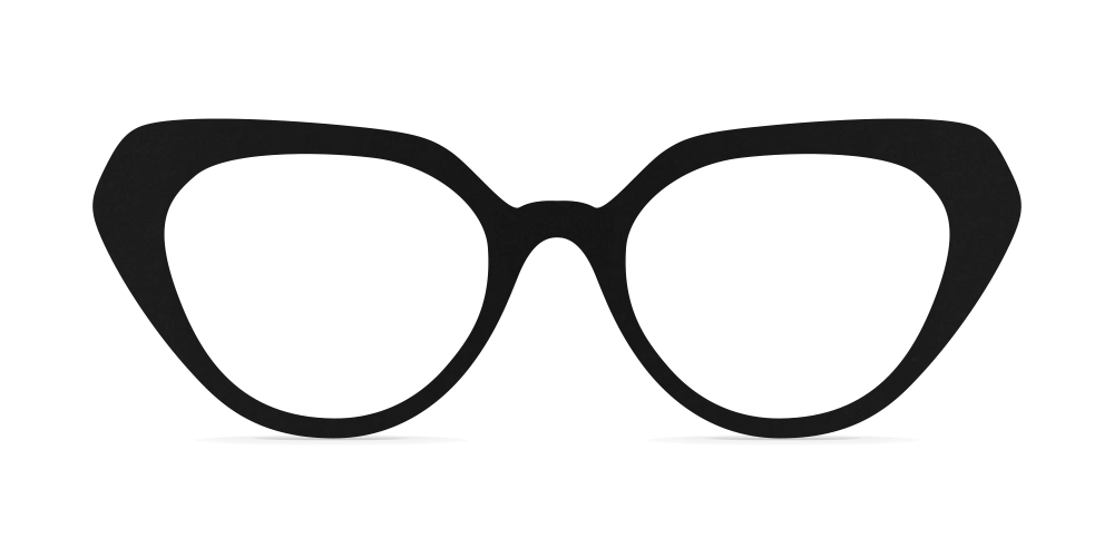Nina Mûr Mariana eyeglasses in Black — handcrafted Madrid birch wood frame