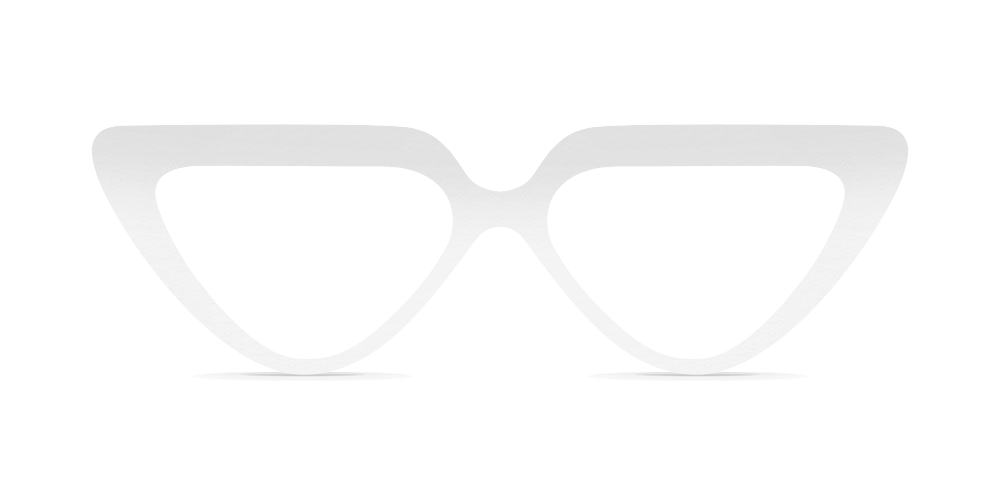 Nina Mûr Simona eyeglasses in White High Gloss — handcrafted Madrid birch wood frame