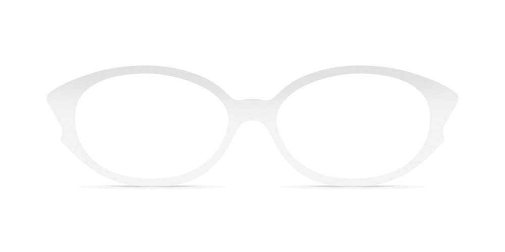 Nina Mûr Monica eyeglasses in White High Gloss — handcrafted Madrid birch wood frame