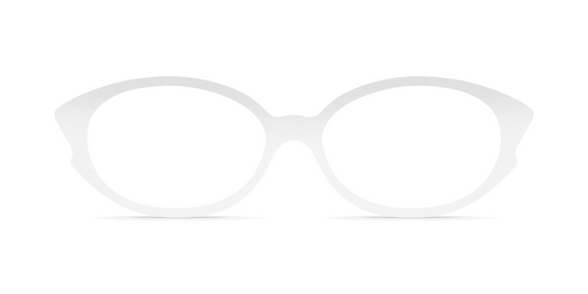 Nina Mûr Monica eyeglasses in White High Gloss — handcrafted Madrid birch wood frame