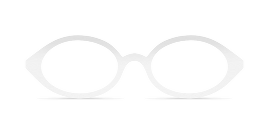 Nina Mûr Winona eyeglasses in White High Gloss — handcrafted Madrid birch wood frame