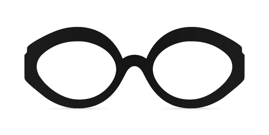 Nina Mûr Ansostyle eyeglasses in Black — handcrafted Madrid birch wood frame