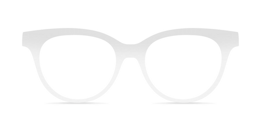 Nina Mûr Carmen eyeglasses in White High Gloss — handcrafted Madrid birch wood frame