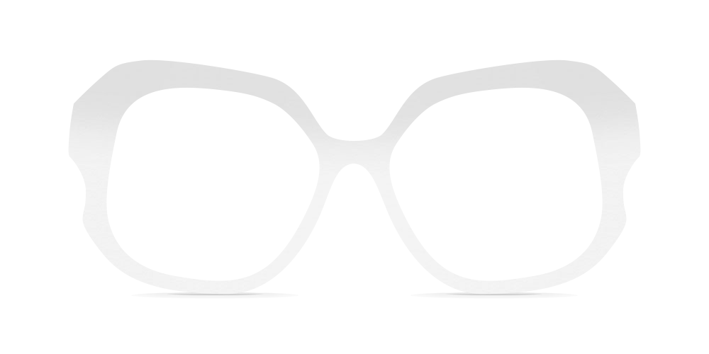 Nina Mûr Isabel eyeglasses in White High Gloss — handcrafted Madrid birch wood frame