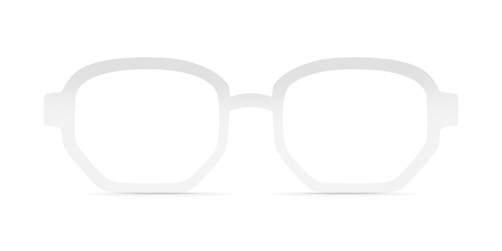 Nina Mûr Paul eyeglasses in White High Gloss — handcrafted Madrid birch wood frame