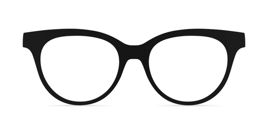 Nina Mûr Carmen eyeglasses in Black — handcrafted Madrid birch wood frame