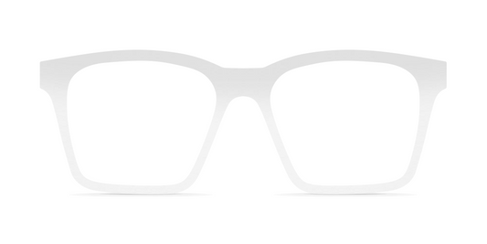 Nina Mûr Javier eyeglasses in White High Gloss — handcrafted Madrid birch wood frame