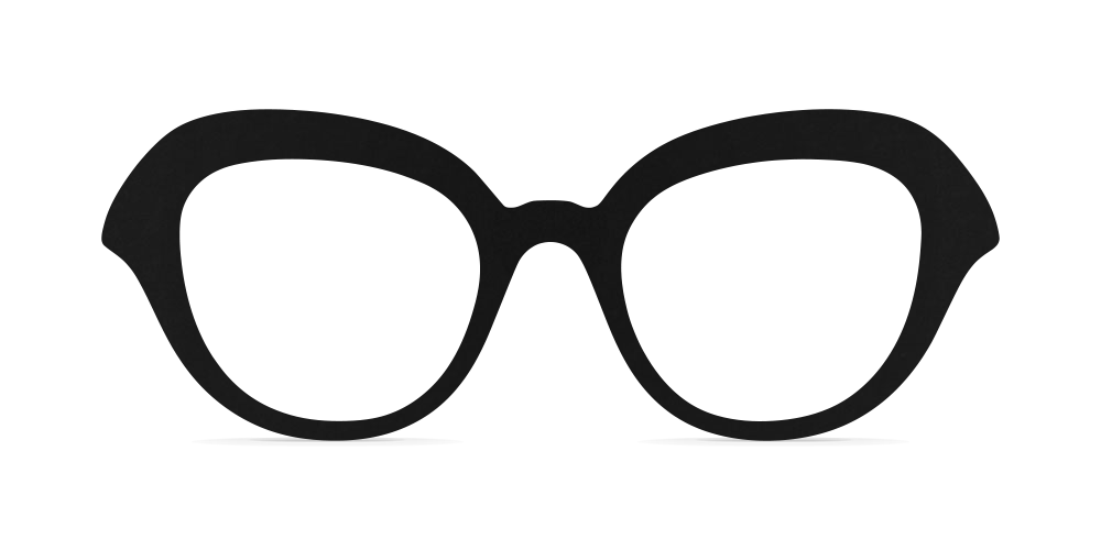 Nina Mûr Leticia eyeglasses in Black — handcrafted Madrid birch wood frame